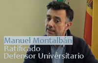 Ratificado Manuel Montalbán Peregrín como Defensor Universitario