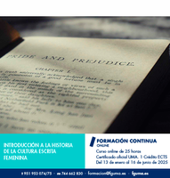 Introducción a la Historia de la Cultura Escrita Femenina