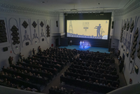 La sala 1 del cine Albéniz al completo en la inauguración del 35 FANCINE