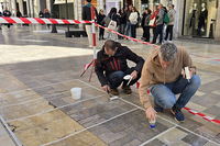 Pruebas del producto en la calle Larios