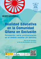 Cartel Curso "Realidad Educativa en la Comunidad Gitana en Exclusión"