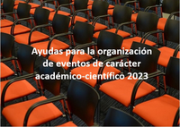 Cartel ayuda organizacion enventos academico-cientifico 2023