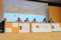 Un instante de la inauguración en la Escuela de Ingenierías Industriales