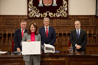 Gloria Corpas en el acto de entrega del premio ‘Doctora de Alcalá’ a la excelencia investigadora