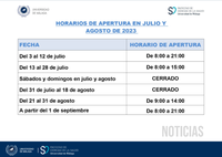 Horario apertura (Noticias)