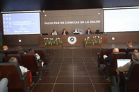 Inauguración de las jornadas en la Facultad de Ciencias de Salud