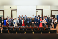 Foto de grupo con los homenajeados Foto de grupo con los homenajeados