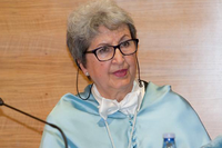 La catedrática emérita Rosario Camacho, primera mujer presidenta de la Real Academia de Bellas Artes de San Telmo