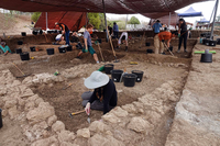 Investigadores de la UMA en las excavaciones de este verano