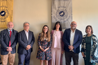 Foto de familia tras la presentación de la tesis "Prensa en lengua inglesa y residentes británicos en la Costa del Sol"