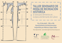 Cartel Taller "Moda de Recreación Histórica"