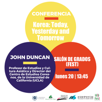 Conferencia “Korea: Today, Yesterday and Tomorrow”