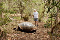 El profesor de Zoología Raimundo Real en las Islas Galápagos