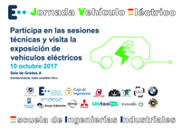 cartel jornada vehículo eléctrico