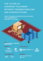 Cartel congreso "The Future of European Television: Between Transnationalism and Euroscepticism"