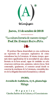 Conferencia del Prof. E. Baena en ÁMBITO