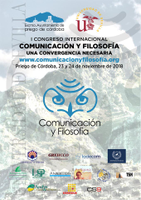 Cartel I Congreso de Internacional de Filosofía y Comunicación
