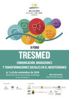 Cartel II Foro TRESMED "Comunicación, migraciones y transformaciones sociales en el Mediterráneo"
