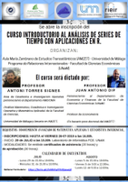 Cartel "Curso introductorio al análisis de series de tiempo con aplicaciones en R."