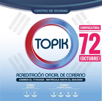 Convocatorio 72 TOPIK 