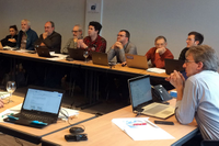 Serge Gofas en el taller de editores de moluscos, el pasado mes de febrero, en la sede del WoRMS en el Instituto de Investigación Marinas de Flandes (Ostende, Bélgica)