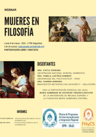 Cartel Mujeres en Filosofía