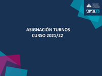 Asignación Turnos Curso 2021-22