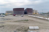 Obras de construcción de la Biblioteca General en Teatinos (h. 1989)