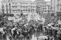 Manifestación por la creación de la Universidad de Málaga (1963)