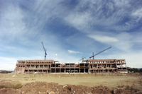 Construcción de la Facultad de Derecho en el campus de Teatinos (1991)