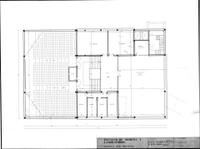 Plano de la Facultad de Medicina en el Hospital Civil (1974). Archivo de la Diputación Provincial de Málaga