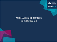 Asignación Turnos Curso 2022-23