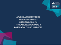 Cartel ayuda proyectos coordinación docente 2022-23
