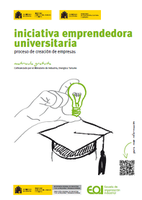 Cartel iniciativa emprendedora universitaria