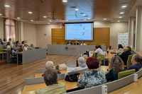 Un instante de la presentación del libro en el Rectorado