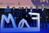 Docentes de la UMA participantes en esta nueva edición del MAF durante su presentación en el Albéniz