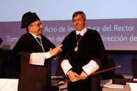 Toma de posesión de Teodomiro López como rector