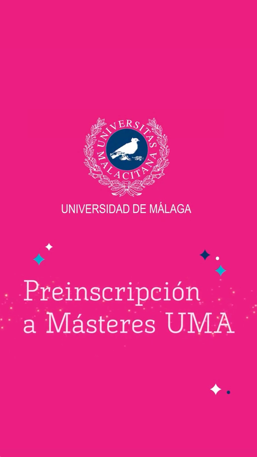 👨‍🚀 Hoy es el ÚLTIMO DÍA para solicitar la 3ª fase de preinscripción para Másteres y dobles títulos de Másteres Universitarios de la UMA (curso 2026/27). ¡Da un paso más allá en el #Universo_UMA! Solicitudes en Distrito Único Andaluz (acceso directo en bio).

🗓️ 1ª adjudicación: 29 de septiembre
⭐️ Conoce nuestra oferta académica en 🪐👉 www.uma.es