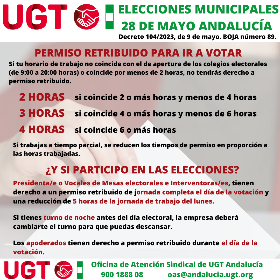 UGT - Permiso elecciones