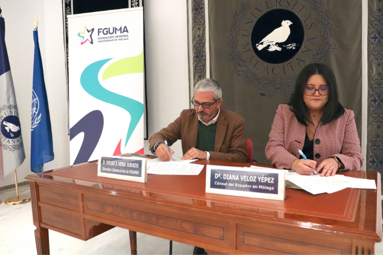 Firma del convenio entre la FGUMA y el Consulado de Ecuador