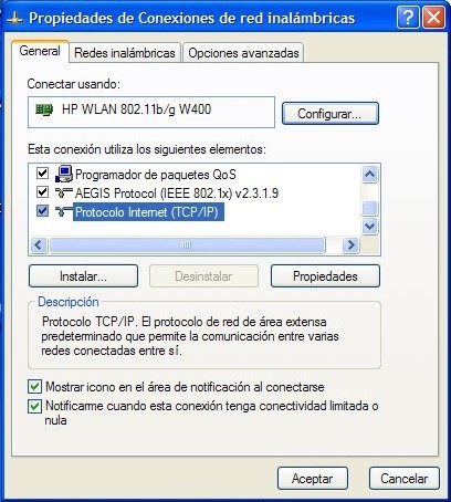 windows xp no se conecta a internet inalambrico