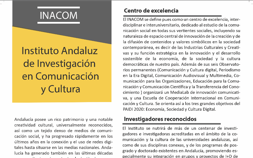 folleto recortado inacom